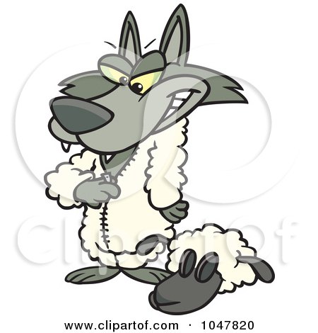 450x470 Royalty Free (Rf) Clip Art Illustration Of A Cartoon Big Bad Wolf