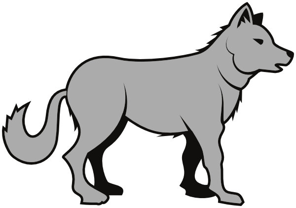 600x422 Wolf Clipart 3