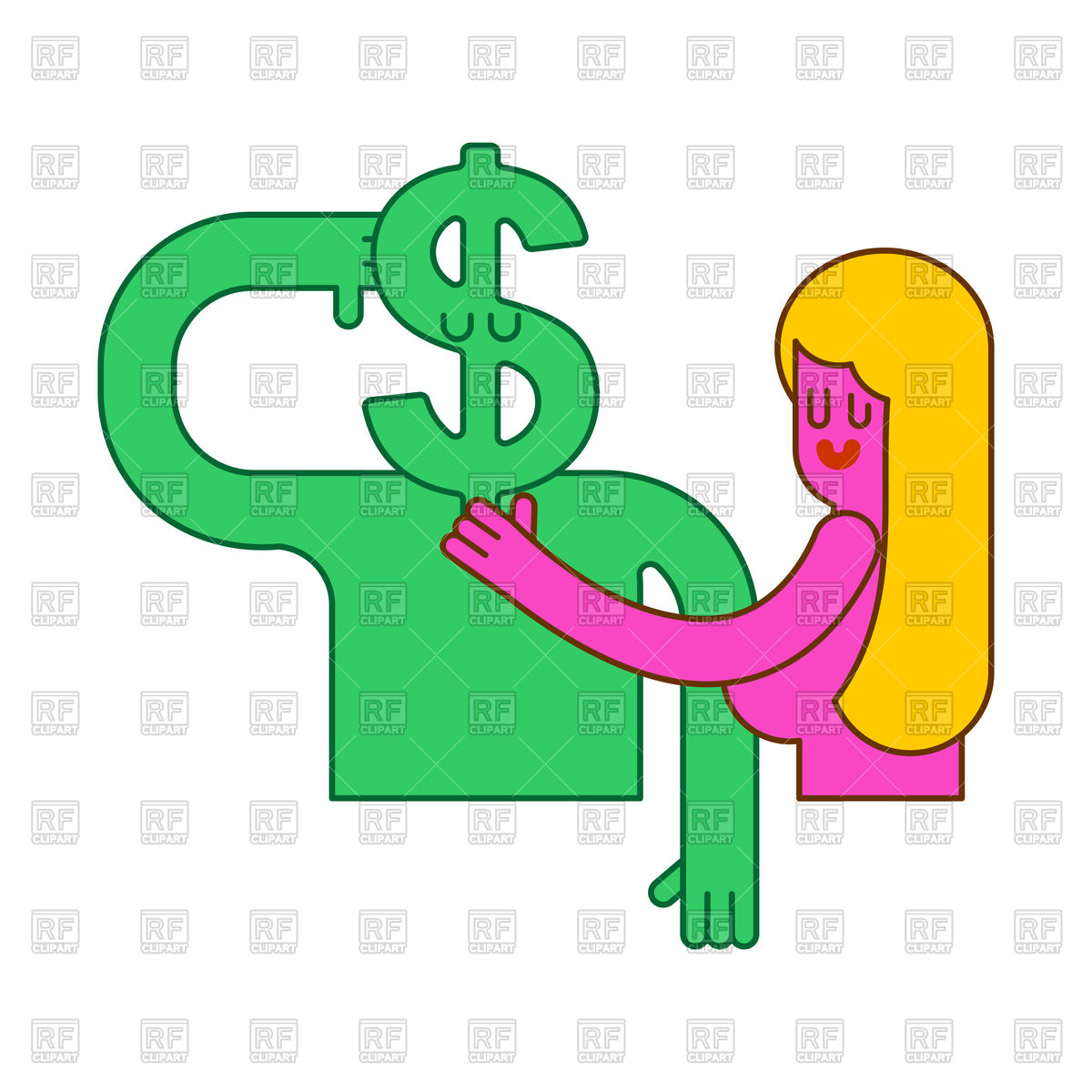 1200x1200 Woman In Bed With Dollar. Sex For Money Concept. Royalty Free