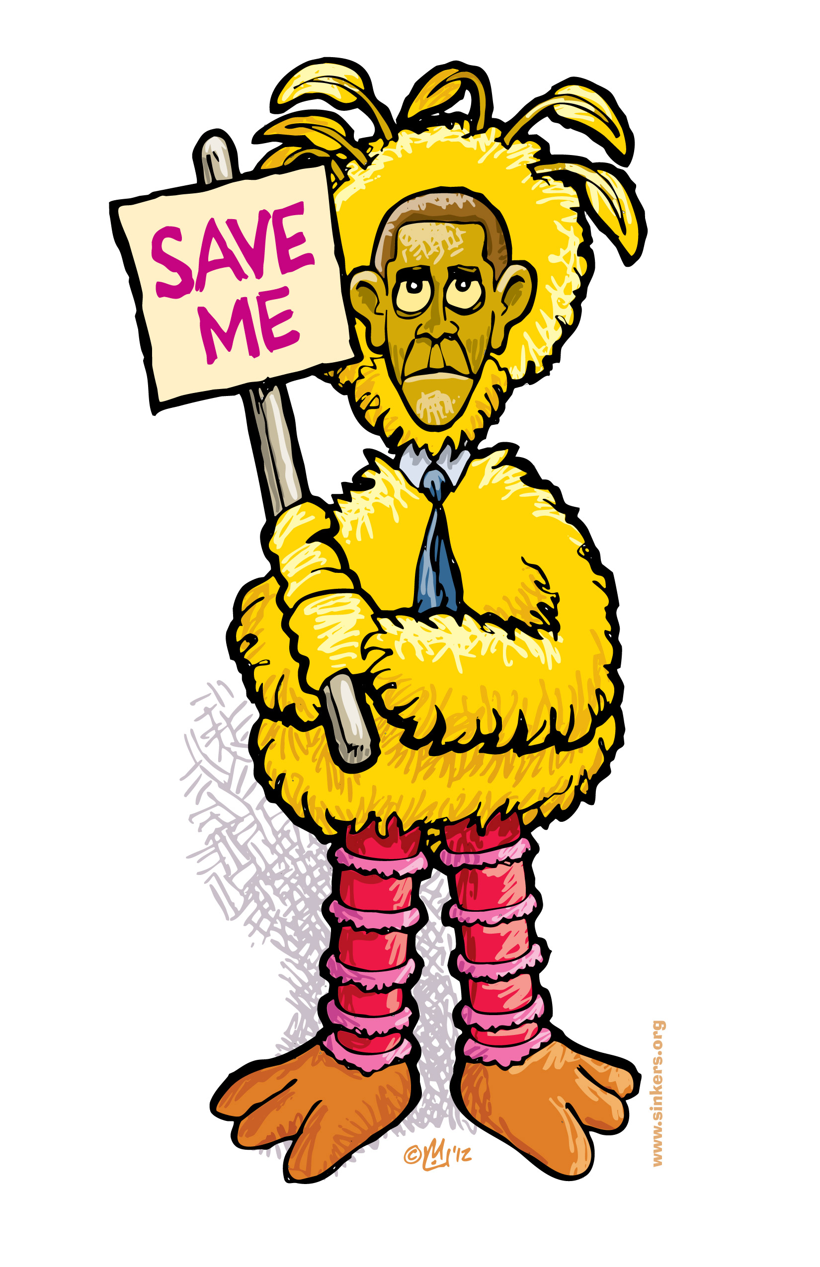 1650x2550 Big Bird Obama Save Me Fired Big Bird Mitt Romney Hates Big
