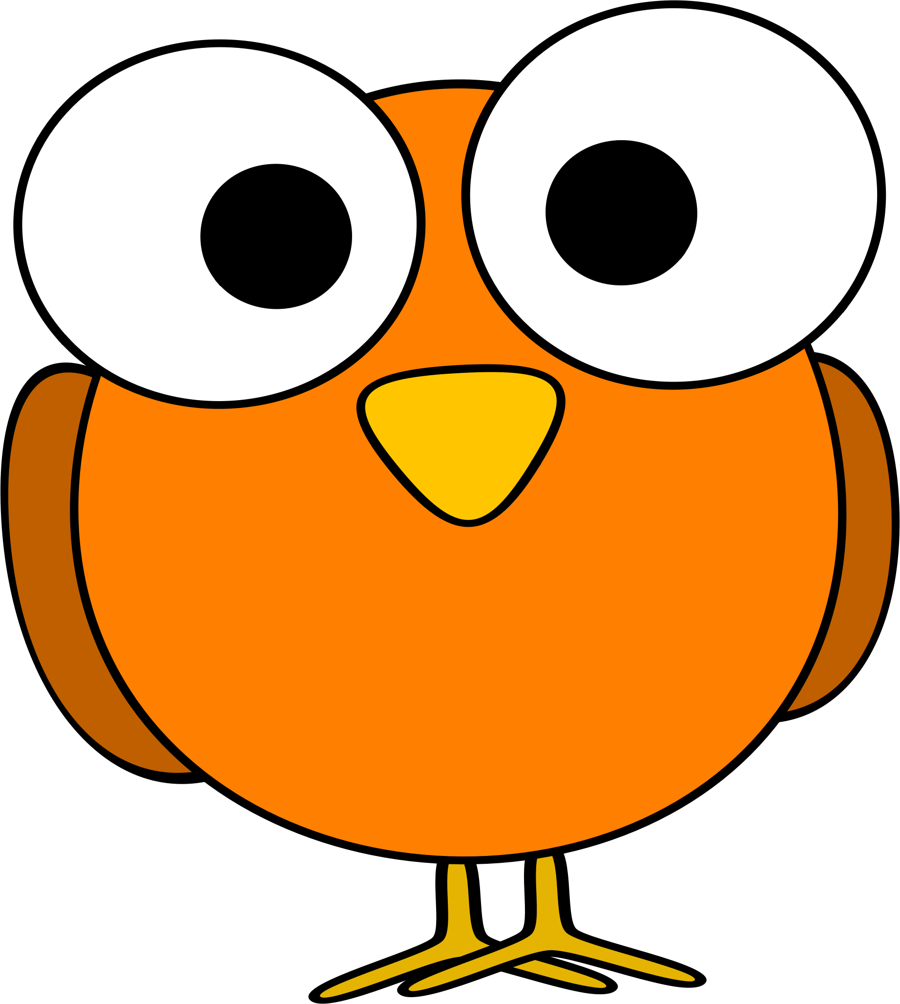 1843x2055 Orange Bird Clipart, Explore Pictures