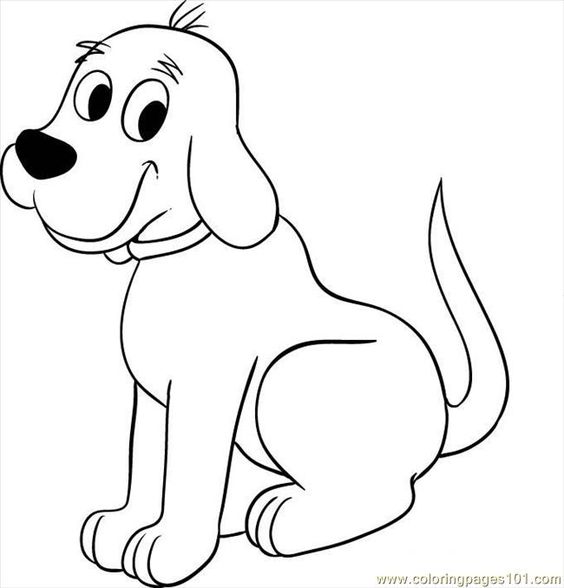 564x588 Clipart Of Clifford The Big Red Dog Character Coloring Pages