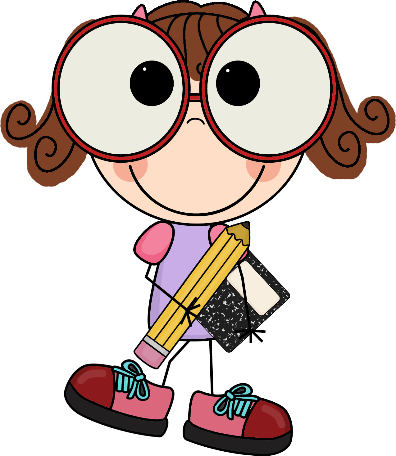 1275x1469 Girl With Big Eyes Clipart