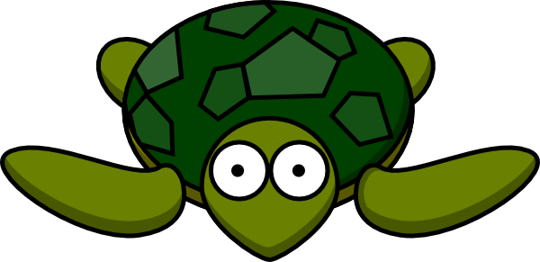 600x291 Turtle With Big Eyes Clip Art