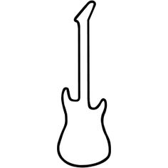 236x236 Guitar Outline Clipart