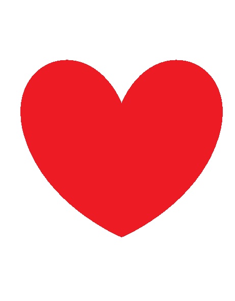 461x590 Big Red Heart Clipart