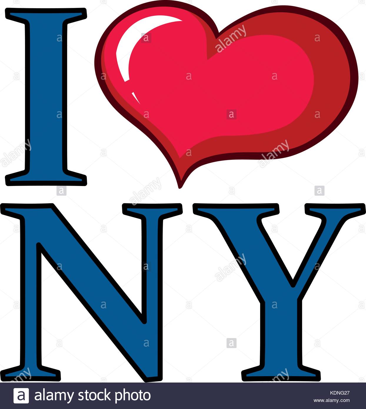 1244x1390 I Love New York Poster Design With Big Heart Illustration Stock
