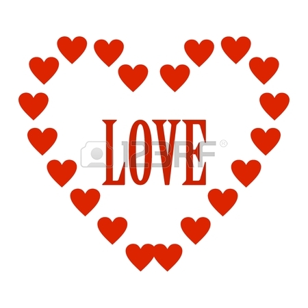 450x450 A Big Red Heart With Small Hearts Right Side Up In A Large Heart