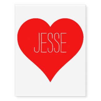 324x324 Red Heart Tattoo Temporary Tattoos Zazzle