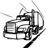 164x170 Big Rig 24 Wheeler Clip Art