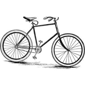 300x300 Bike Clipart Black And White