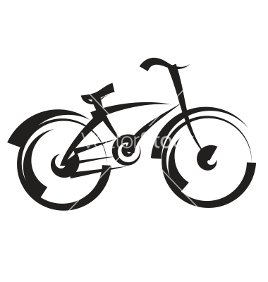 380x400 Bike Freehand Drawing Black And White Vector Logos