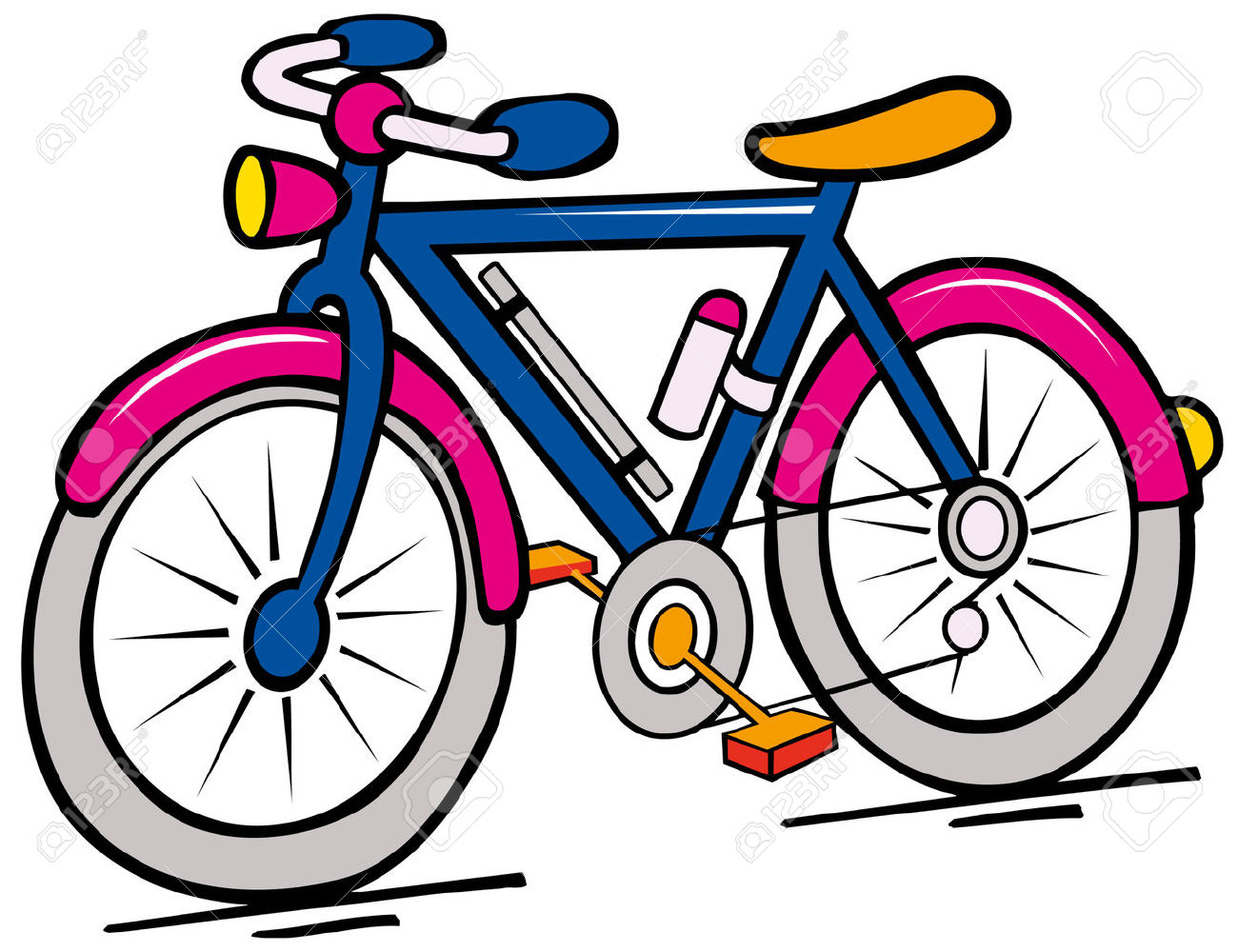 1300x1000 Bike Clipart Cartoon