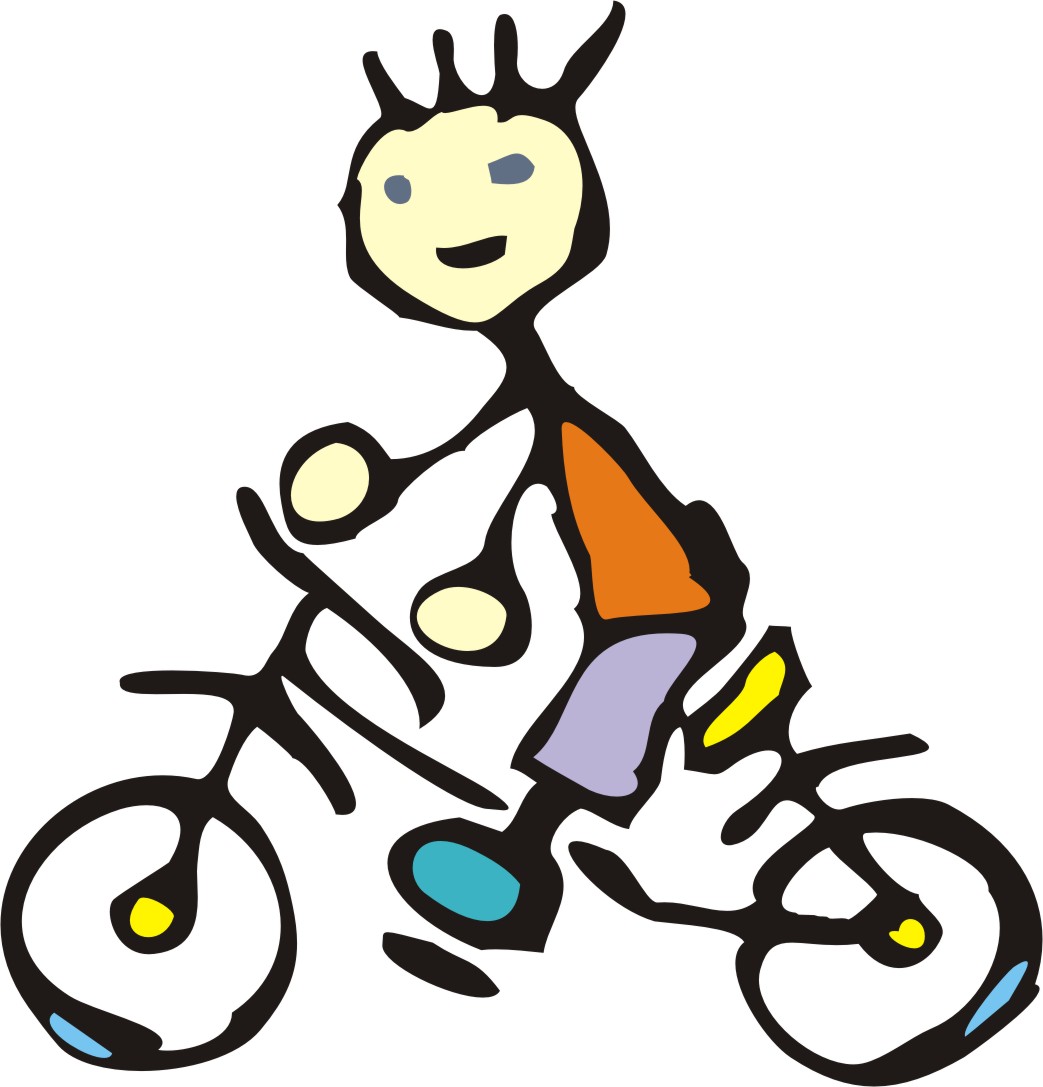 1043x1087 Cartoon Bike Rider
