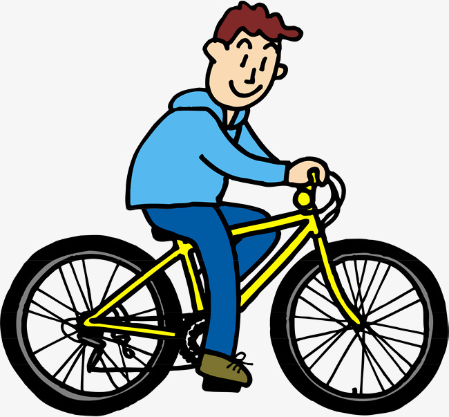 650x603 A Man Riding A Bike, The Man, Bicycle, Cartoon Png And Vector