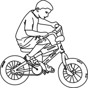 174x175 Bike Clipart Black And White Clipart Panda