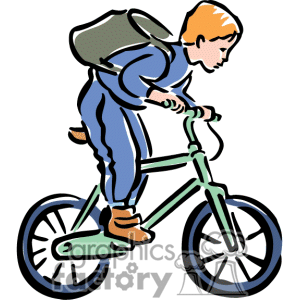 300x300 Cliparts Children Riding In Bicycle