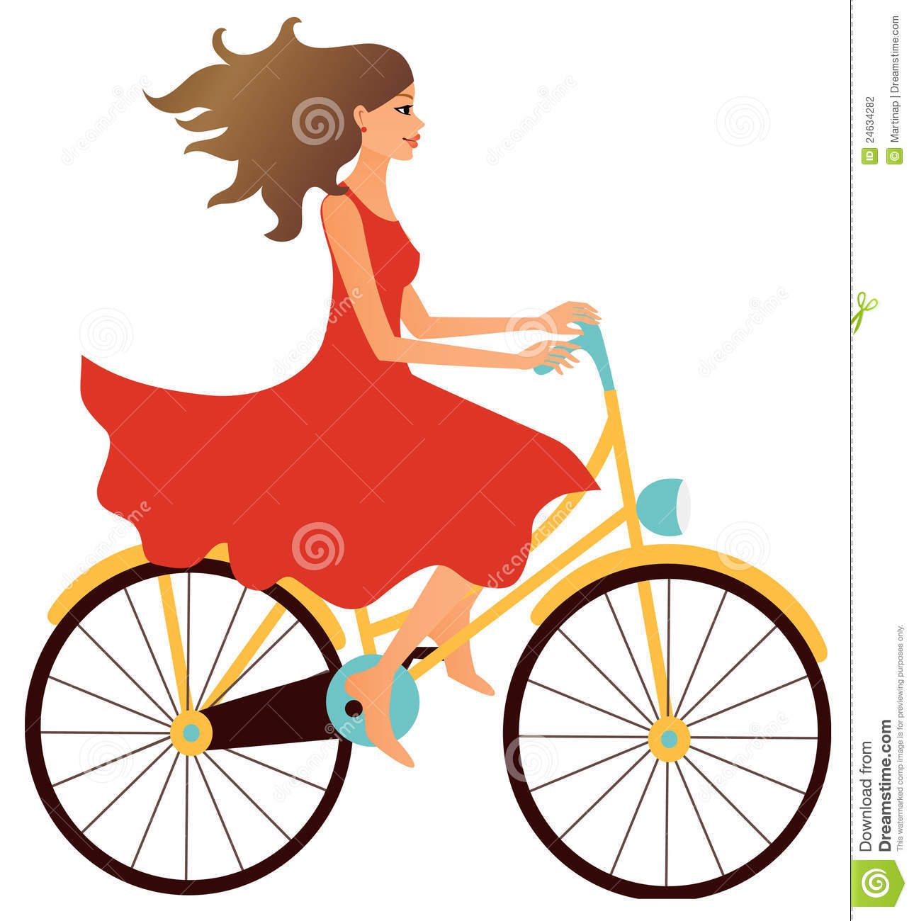 1290x1300 Girl Riding A Bike Clipart