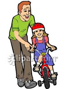 225x300 Learning To Ride A Bike Clipart