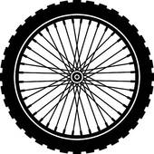 170x170 Clip Art Of Vector Bike Wheel Black Silhouette K10595049