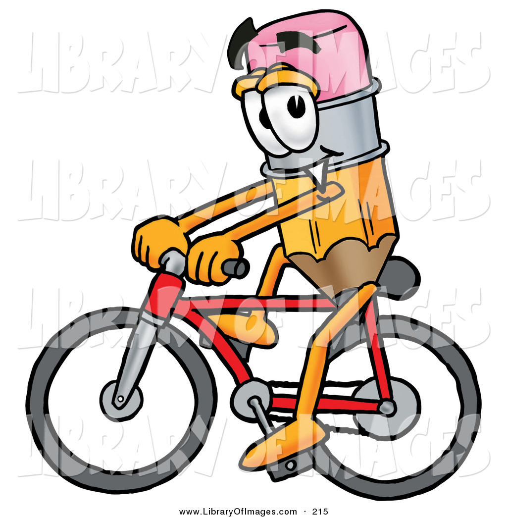 1024x1044 Cliprt Of Happy Pencil Mascot Cartoon Character Riding