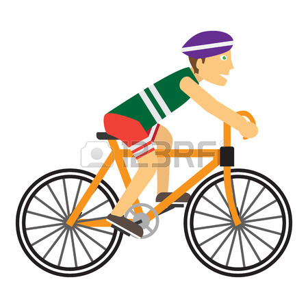 450x450 Boy Wearing Protective Helmet While Riding A Bike. Happy Cartoon