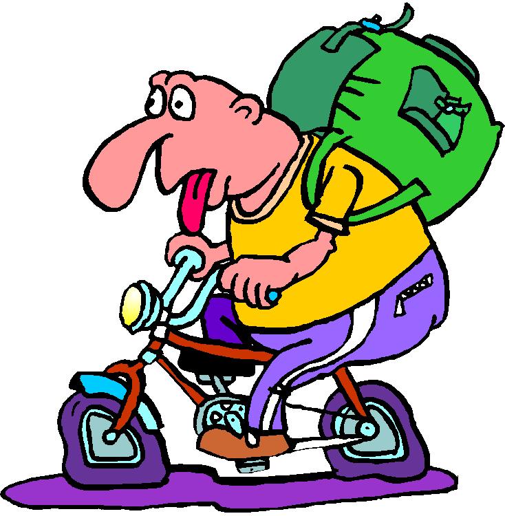 734x750 Funny Bicycle Clip Art Picture