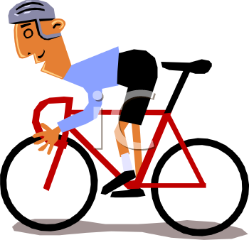 350x338 Man Clipart Biking