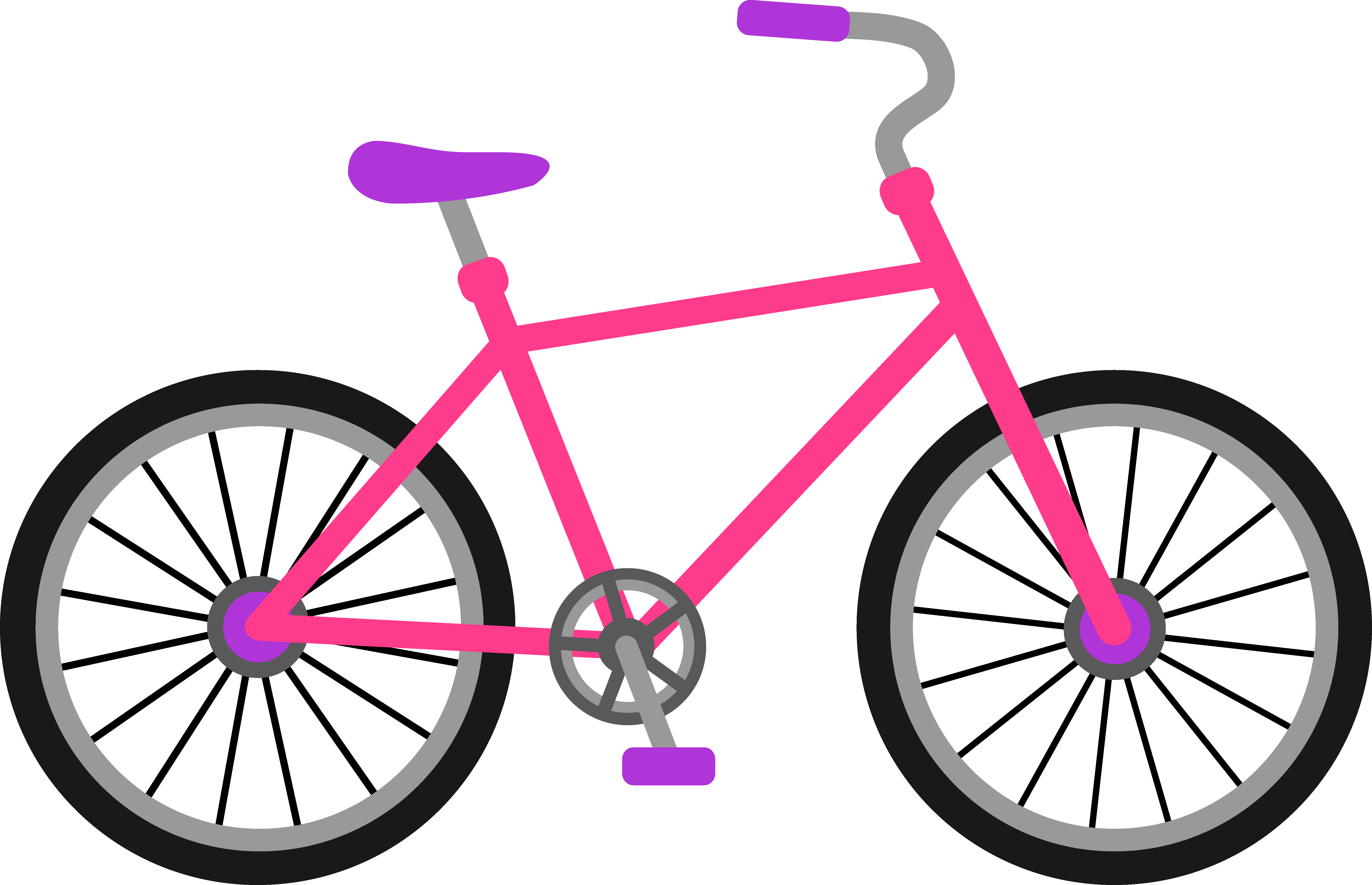 6305x4070 Pink And Purple Bicycle