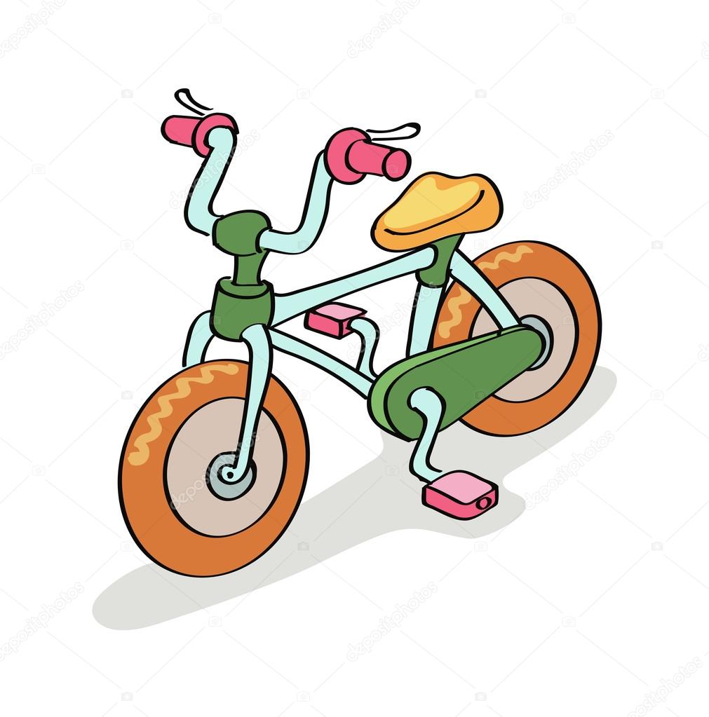 1011x1023 Bicycle Cartoon Stock Photo Lightkite