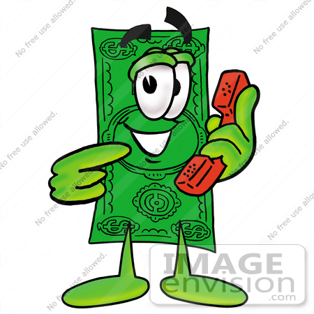 450x450 Clip Art Graphic Of A Flat Green Dollar Bill Cartoon Character