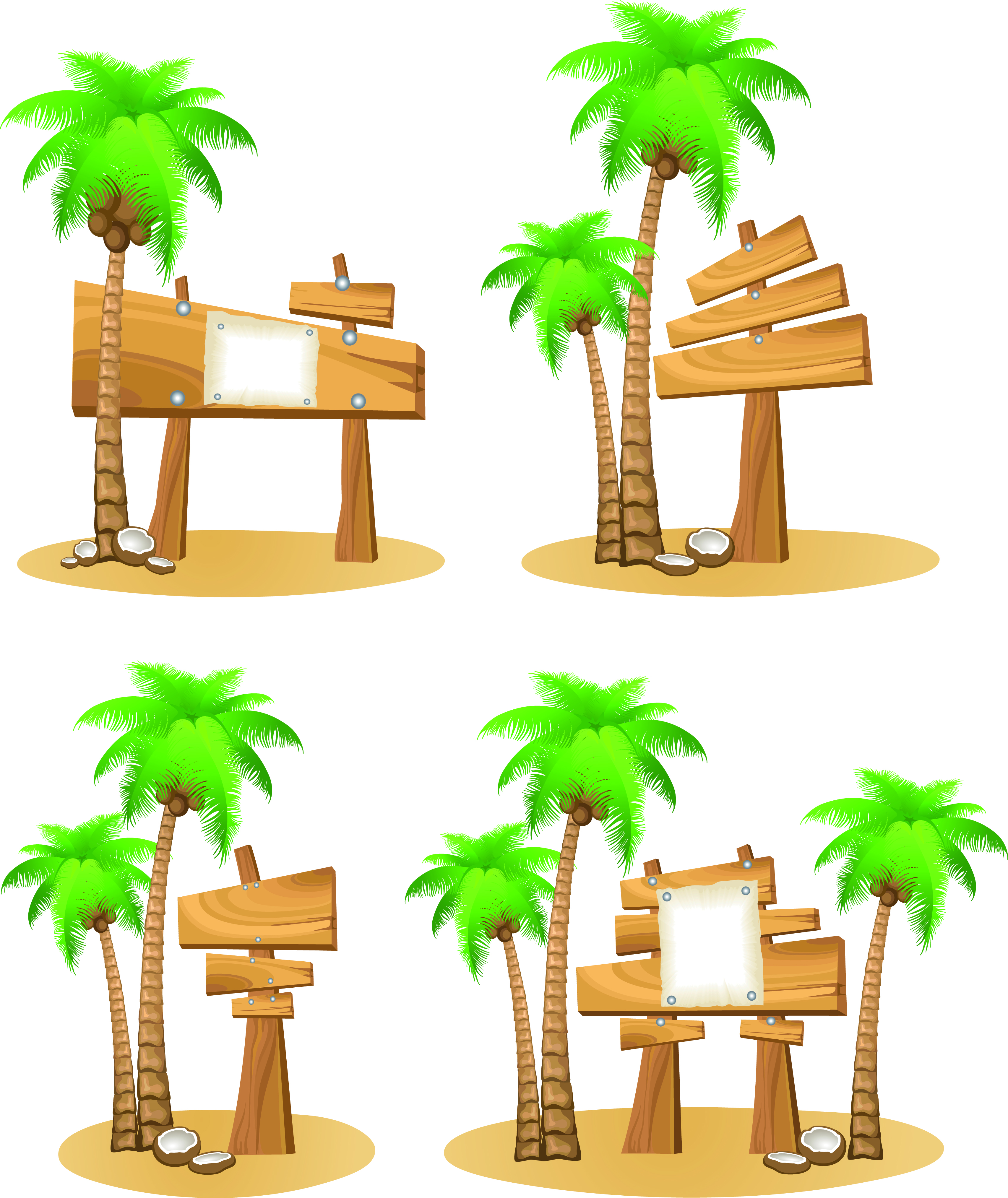 3411x4055 Cartoon Billboard 02 Vector Free Vector 4vector