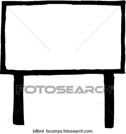 441x470 Clipart Of Billboard Billbrd