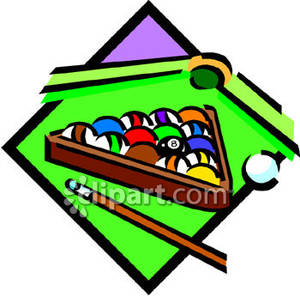300x296 Billiard Pool Table Clip Art Cliparts