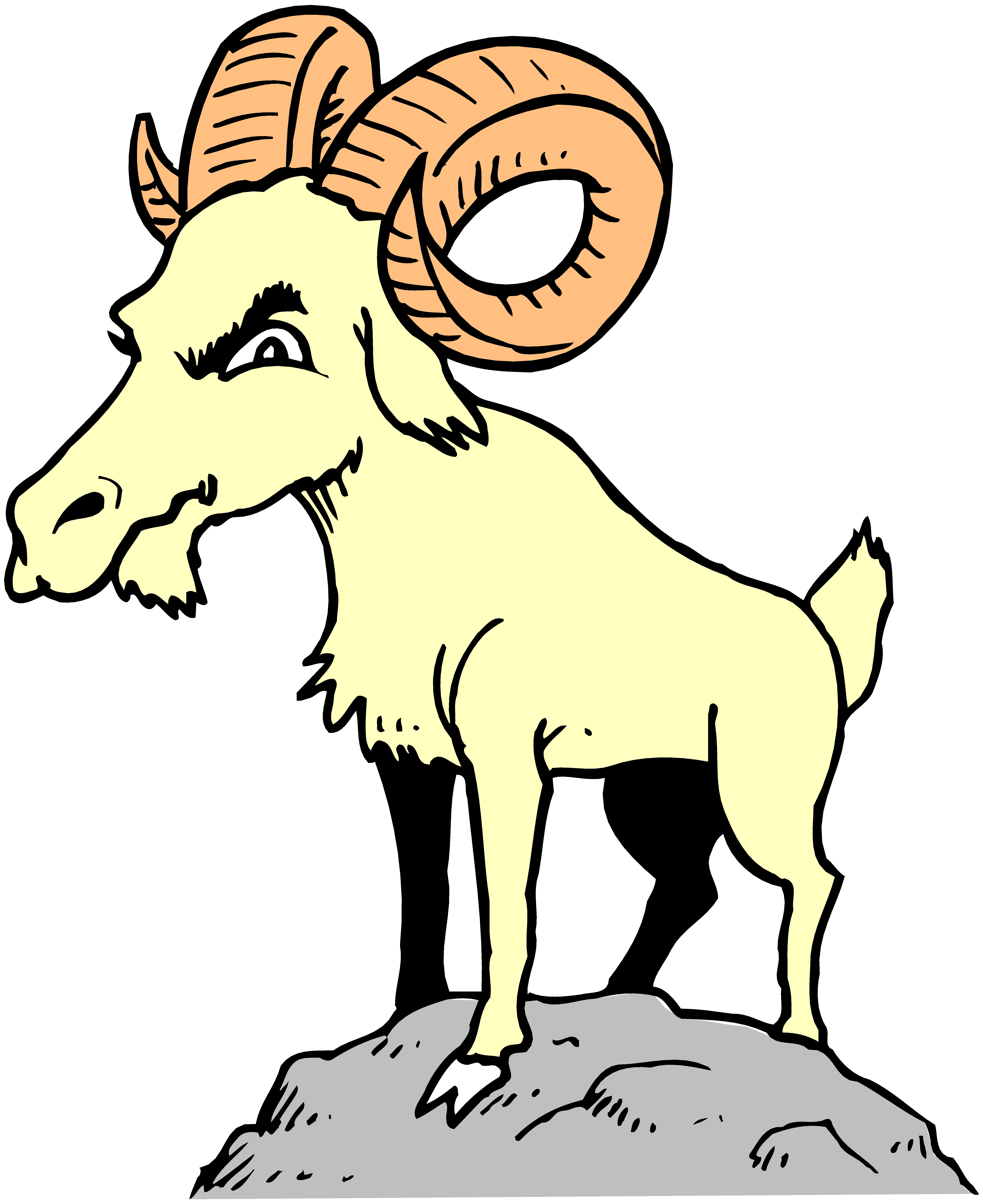 5789x7094 Billy Goat Gruff Clipart Free Images
