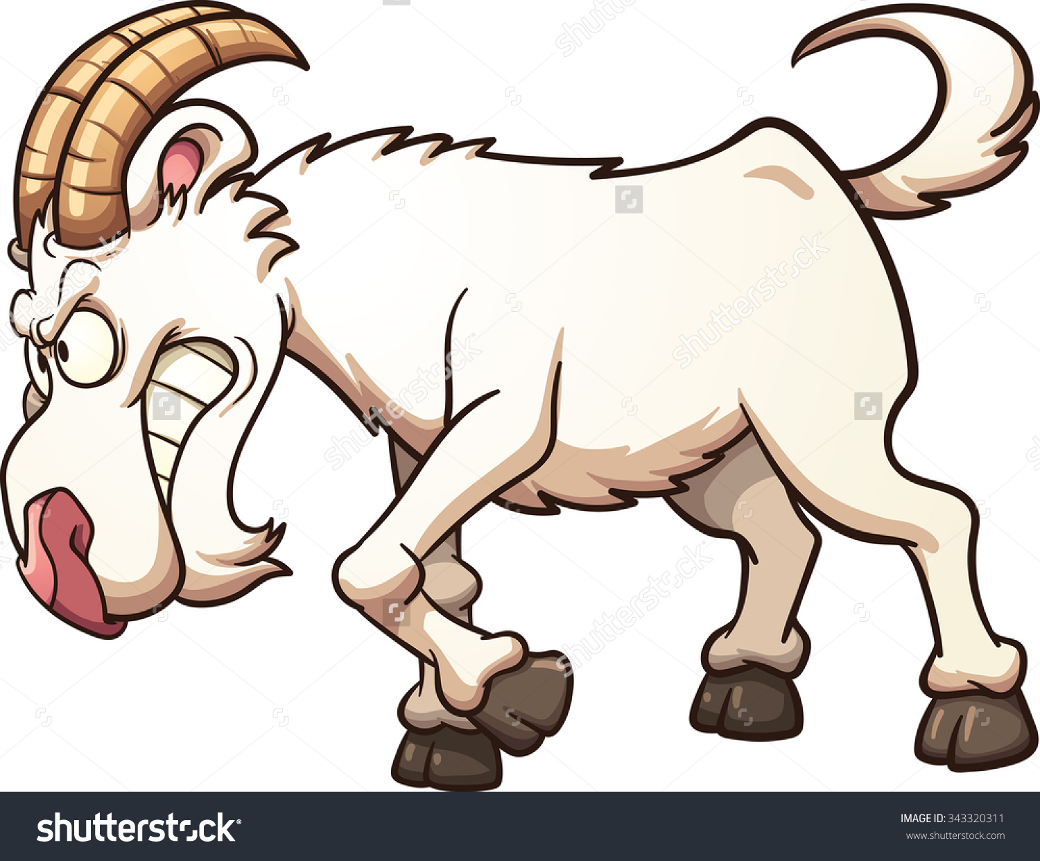 1500x1242 Mean Goat Clipart