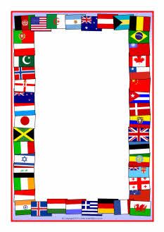 233x329 Printable World Flags Border. Use The Border In Microsoft Word