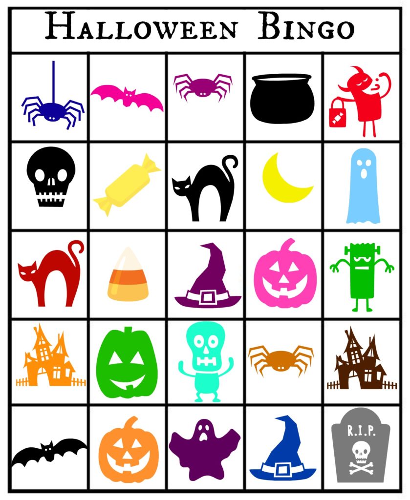 839x1024 Free Printable Halloween Themed Bingo Cards