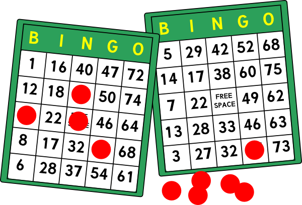 600x408 Bingo Cards Clip Art