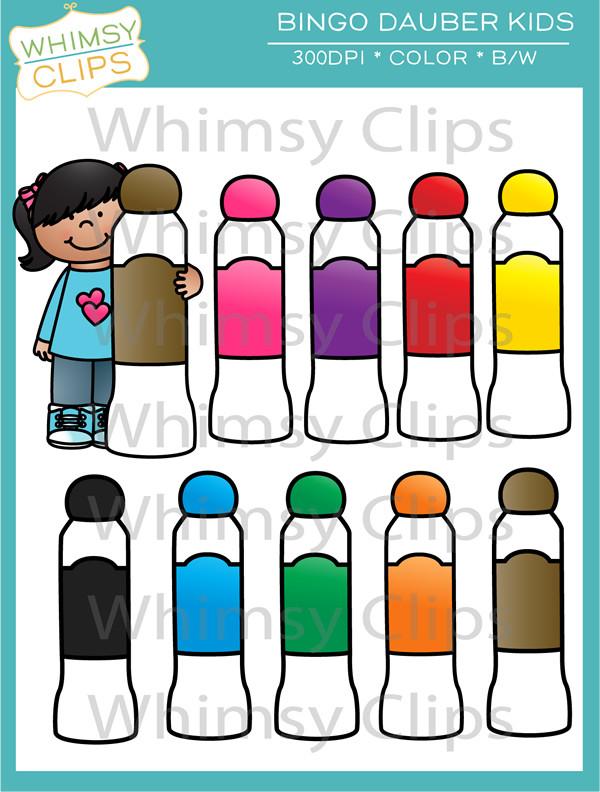 600x792 Bingo Dauber Kids Clip Art , Images Amp Illustrations Whimsy Clips