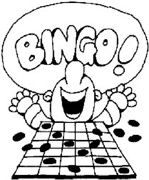 500x602 Bingo Clip Art Black And White Cliparts