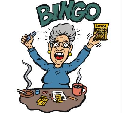 406x378 Cartoon Bingo Clip Art Dromggi Top Clipartcow 2