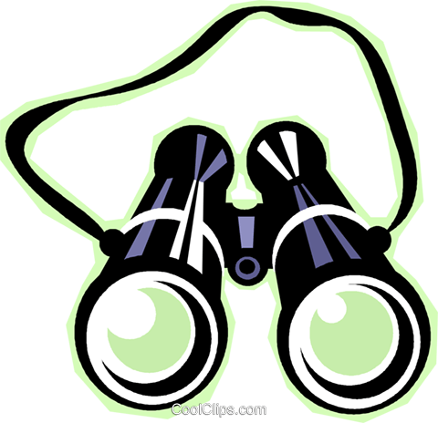 480x464 Binoculars Royalty Free Vector Clip Art Illustration Vc011715