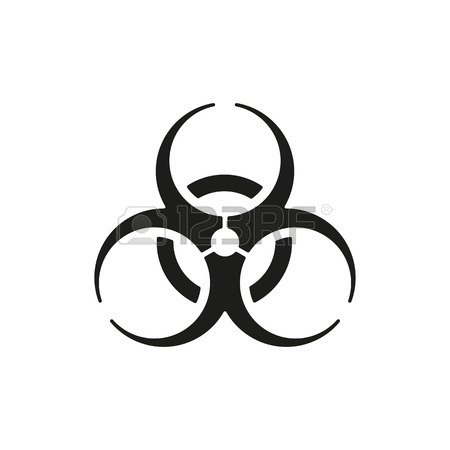 450x450 Biohazard Illustration Toxic Sign, Symbol. Warning Radioactive
