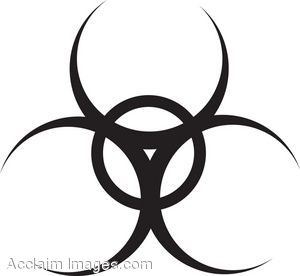 300x276 Biohazard Symbol Clip Art