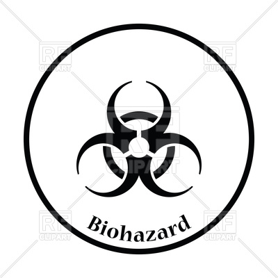 400x400 Biohazard Icon Vector Clipart Image