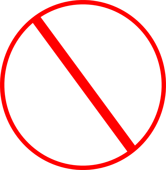 582x596 Anti Symbol Clip Art