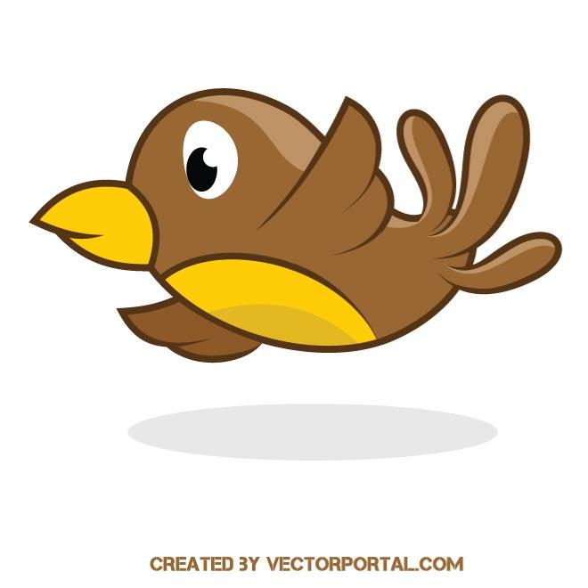 660x660 Cartoon Bird In Flight
