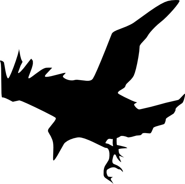 600x597 Peileppe Crow Flying Down Clip Art Free Vector In Open Office