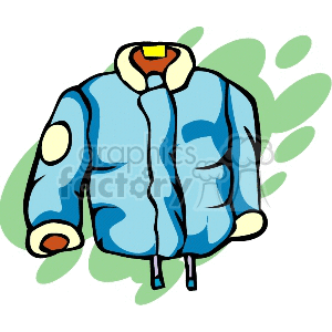 300x300 Royalty Free Blue Coat 138439 Vector Clip Art Image